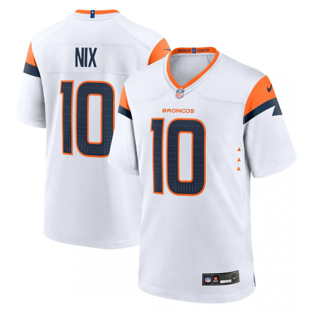Bo Nix Denver Broncos Nike Vapor F.U.S.E. Limited Jersey - White-GridironStore